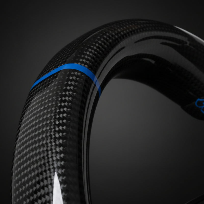 Detail van afwerking en stiksel – BMW sportstuur