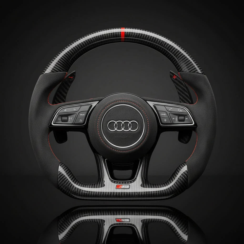 Carbon sportstuur voor Audi A1, A3, A4, A5, Q2, Q3 en Q5 incl. S/RS – foto 2