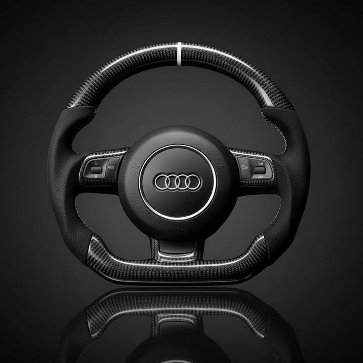 Carbon sportstuur voor Audi TT, R8, A3 / S3 / RS3 en A6 / RS6 – foto 1