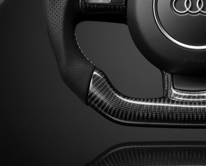 Carbon sportstuur voor Audi TT, R8, A3 / S3 / RS3 en A6 / RS6 – foto 3