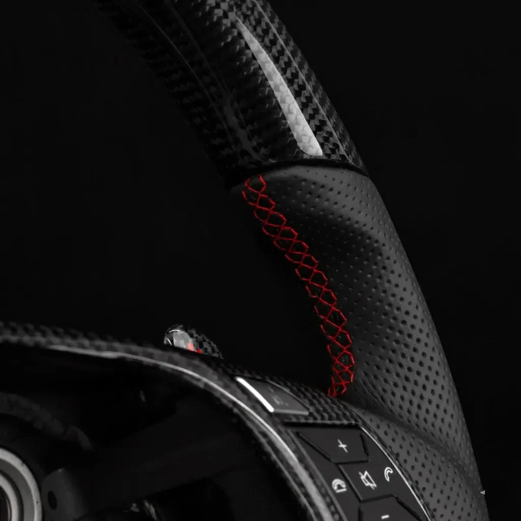 Carbon sportstuur voor Mercedes-Benz C-Klasse W204, E-Klasse W212, CLS, GLA, SL en SLK – foto 2