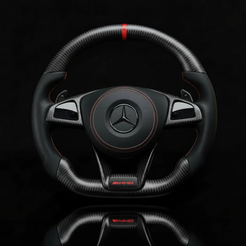 Carbon sportstuur voor Mercedes-Benz C-Klasse W205, E-Klasse W213, A-Klasse W176 en meer – foto 1