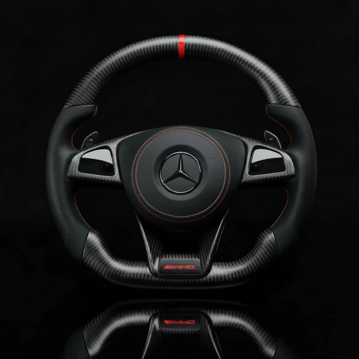 Carbon sportstuur voor Mercedes-Benz C-Klasse W205, E-Klasse W213, A-Klasse W176 en meer – foto 1