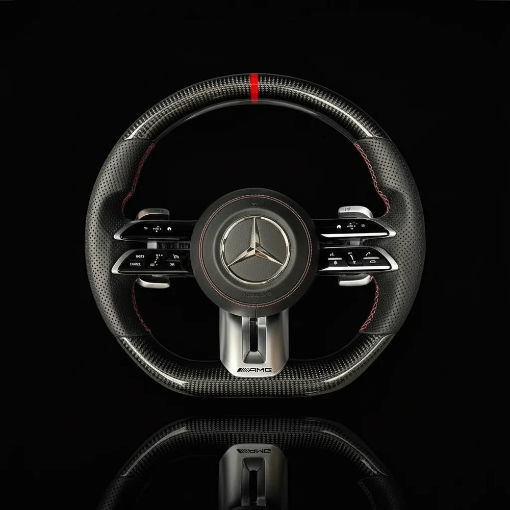Carbon sportstuur voor Mercedes-Benz A-, C-, E-, G- en S-Klasse en GLA t/m GLS – foto 2