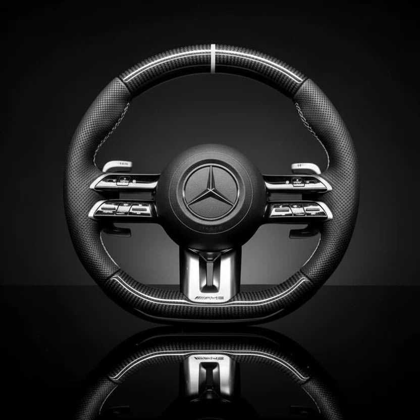 Carbon sportstuur voor Mercedes-Benz A-, C-, E-, G- en S-Klasse en GLA t/m GLS – foto 1