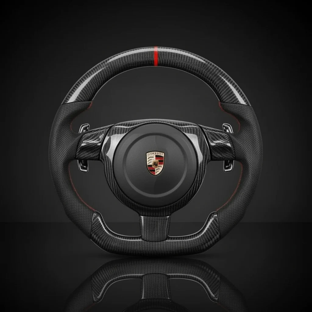 Carbon sportstuur voor Porsche 911 (997), Cayenne, Boxster en Cayman (987) – foto 1