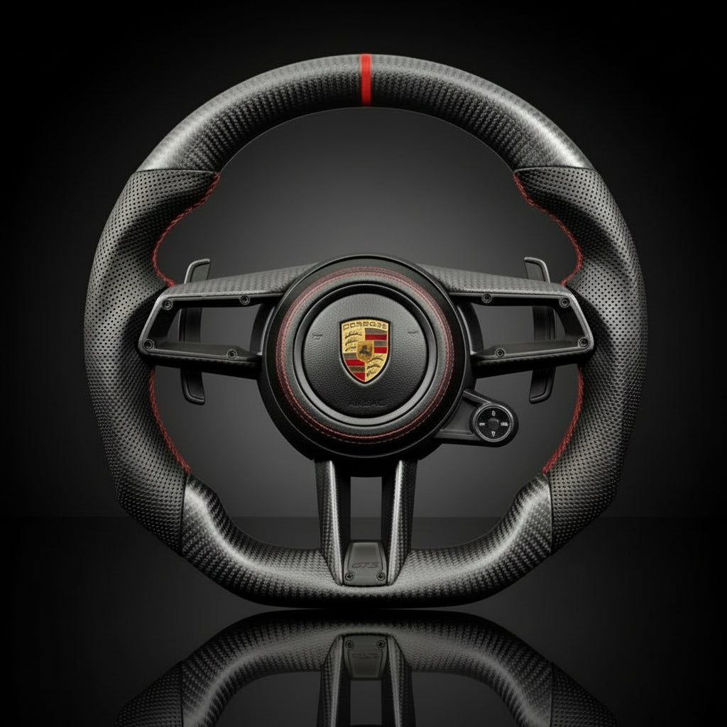 Carbon sportstuur voor Porsche Macan, Taycan, 911 (992), 718, Cayenne en Panamera – foto 1