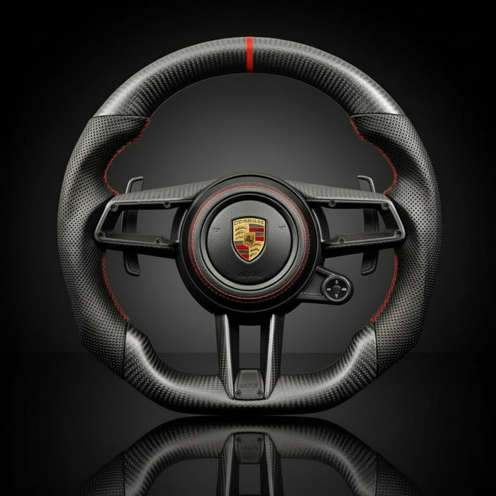 Carbon sportstuur voor Porsche Macan, Taycan, 911 (992), 718, Cayenne en Panamera – foto 1