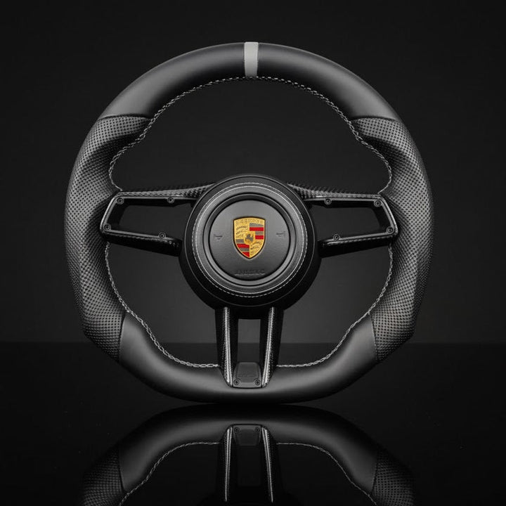 Carbon sportstuur voor Porsche Macan, Taycan, 911 (992), 718, Cayenne en Panamera – foto 2