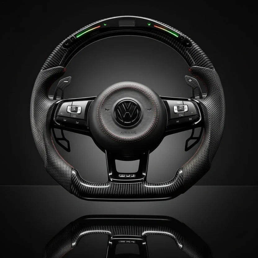 Carbon sportstuur voor Volkswagen Golf 7 / 7.5 GTI, GTD, GTE en R – foto 3