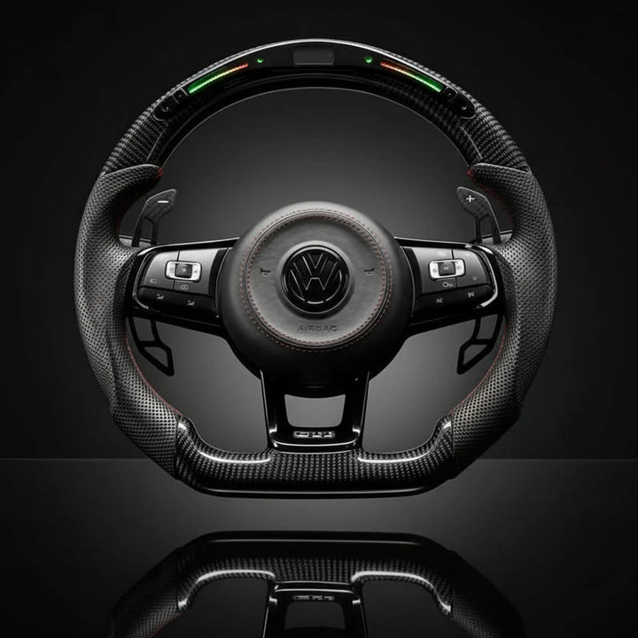 Carbon sportstuur voor Volkswagen Golf 7 / 7.5 GTI, GTD, GTE en R – foto 3