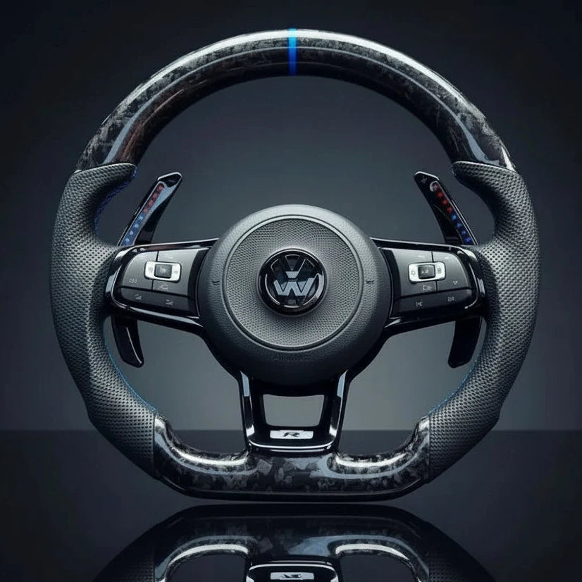 Carbon sportstuur voor Volkswagen Golf 7 / 7.5 GTI, GTD, GTE en R – foto 5